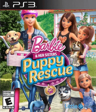 Barbie and Her Sisters: Puppy Rescue box art for Playstation 3